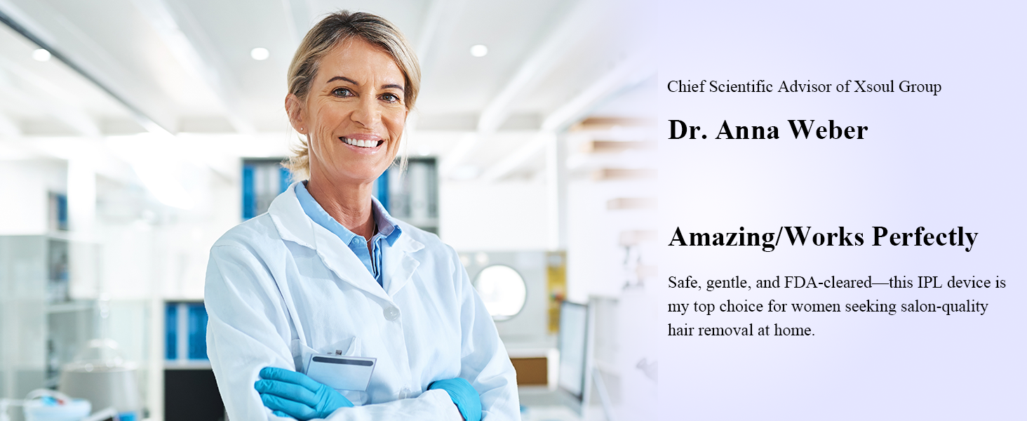 Xsoul Sapphire IPL — expert dermatologist endorsement and FDA-recognized IPL technology
