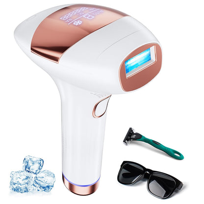 Xsoul IPL hair removal Rose Gold — at-home device complete kit with ice cooling technology