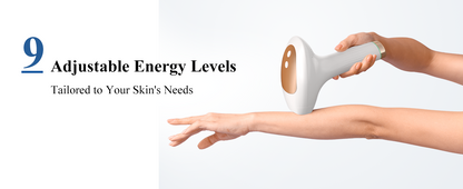 Xsoul IPL White & Golden — 9 adjustable energy levels up to 19J for customized at-home hair removal